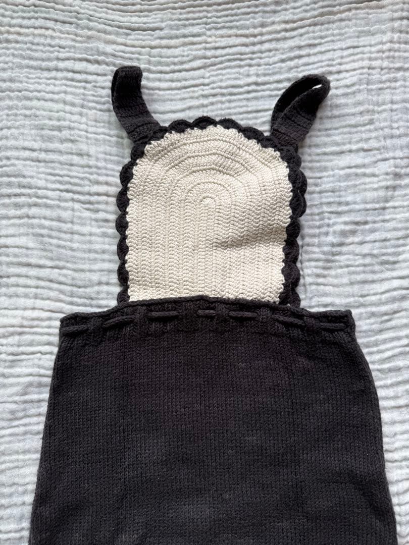 s*a様 Misha&Puff crescent pinafore 黒と白 スカ