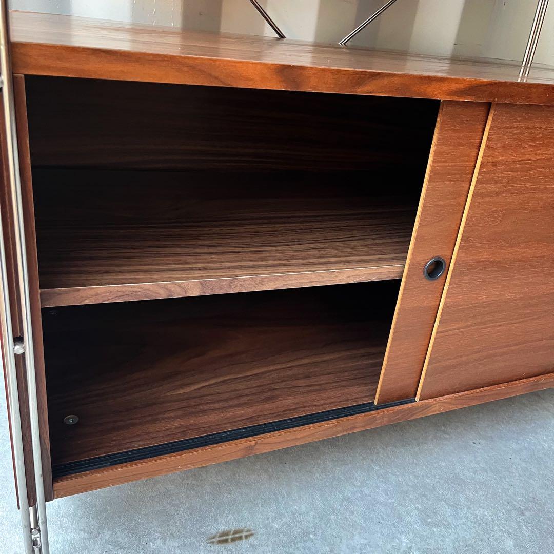 取付無料！無印良品 ステンレスユニットシェルフ ウォールナット棚 組立完成品✨