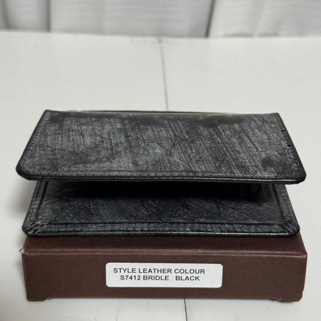 ⭐️未使用⭐️ホワイトハウスコックス　名刺入れ　ブライドルレザー　ブラック