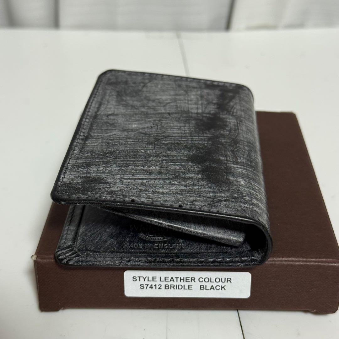 ⭐️未使用⭐️ホワイトハウスコックス　名刺入れ　ブライドルレザー　ブラック