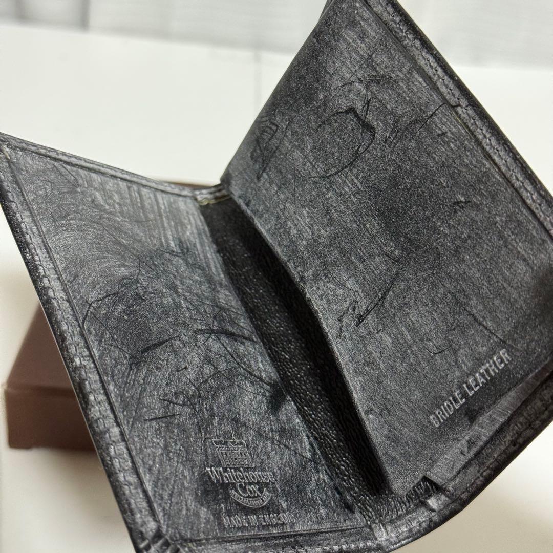 ⭐️未使用⭐️ホワイトハウスコックス　名刺入れ　ブライドルレザー　ブラック