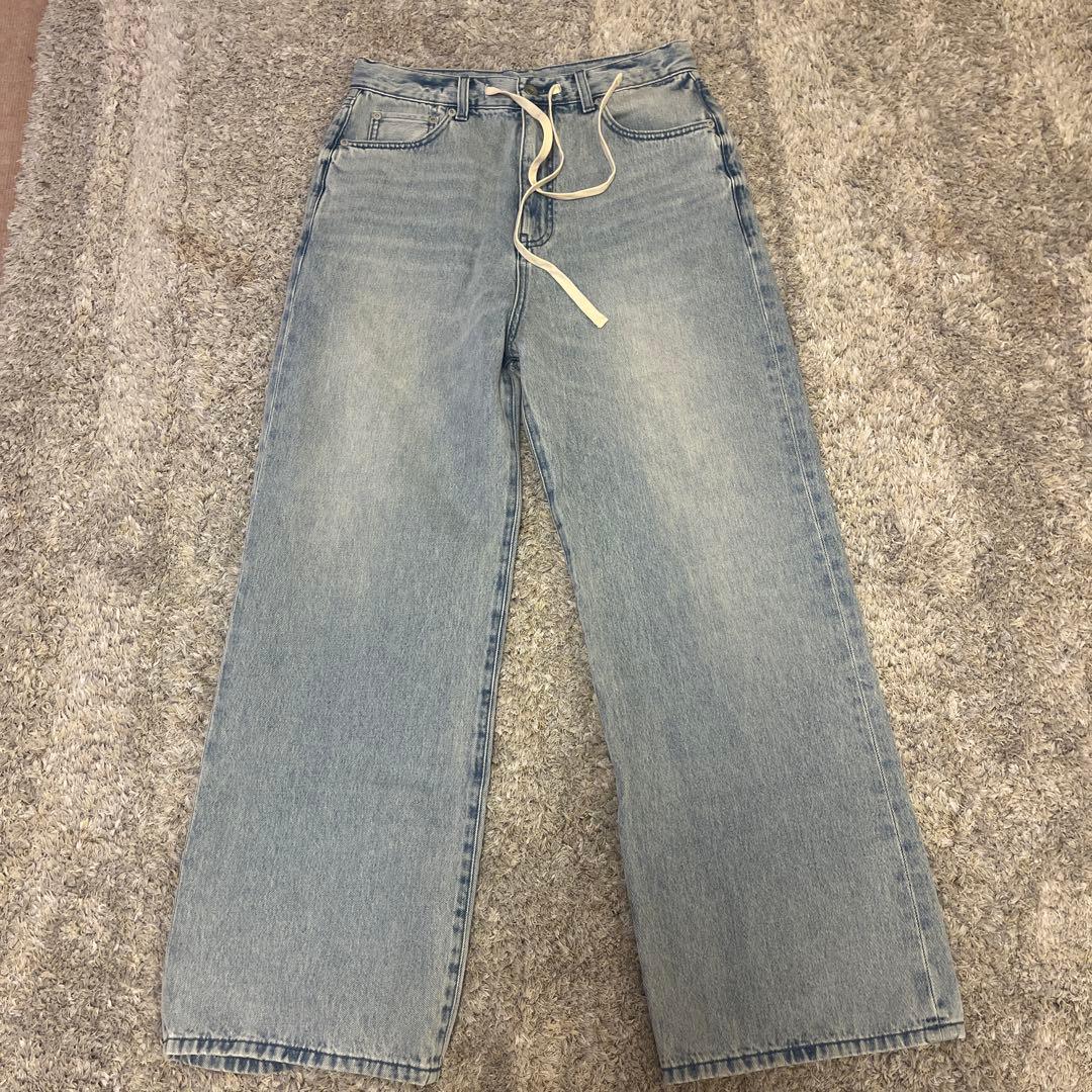 niko ウィムガゼット　ドロストデニム　美品　デニム　ドローコード