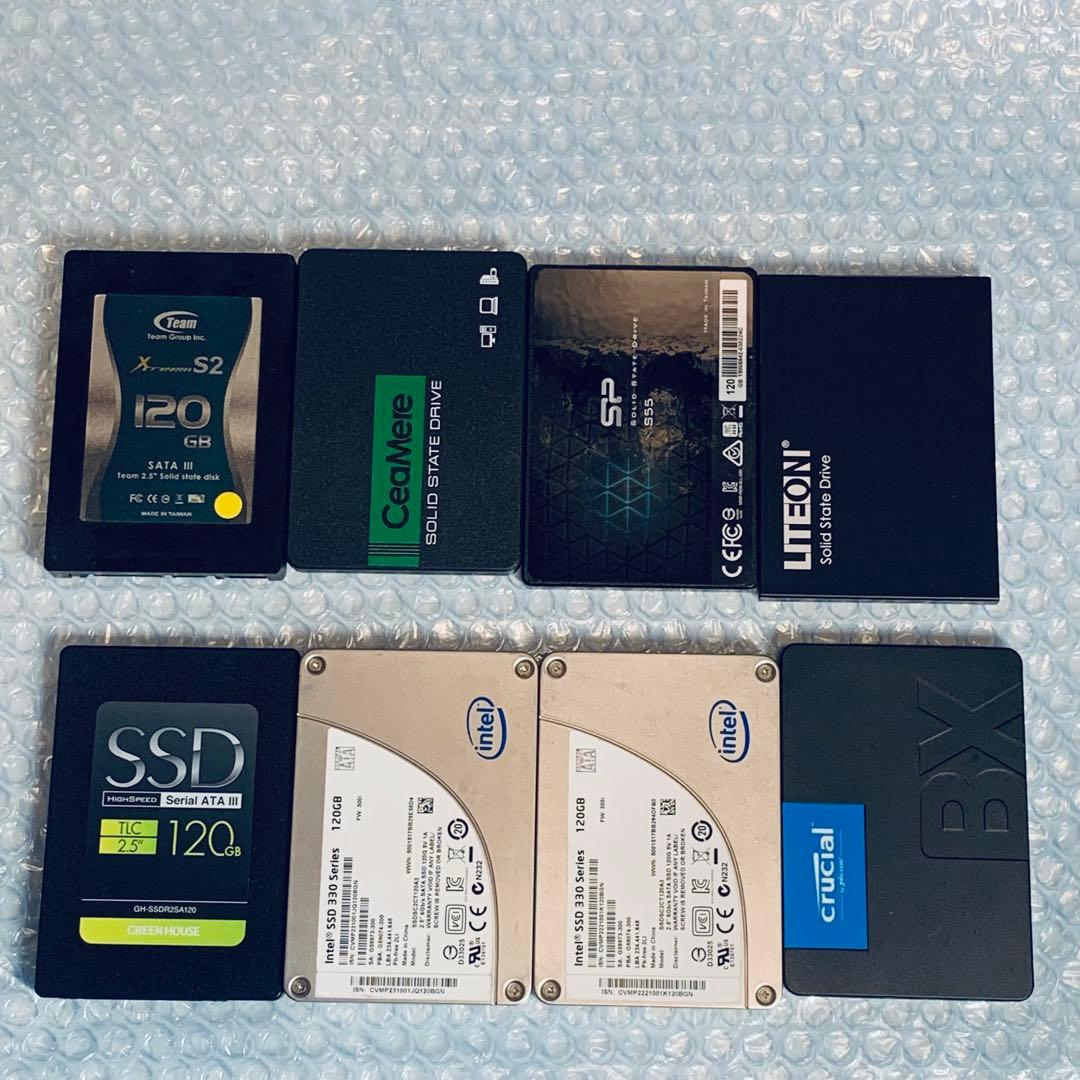 SSD 128GB 10個セット　SSD120GB 8個セット