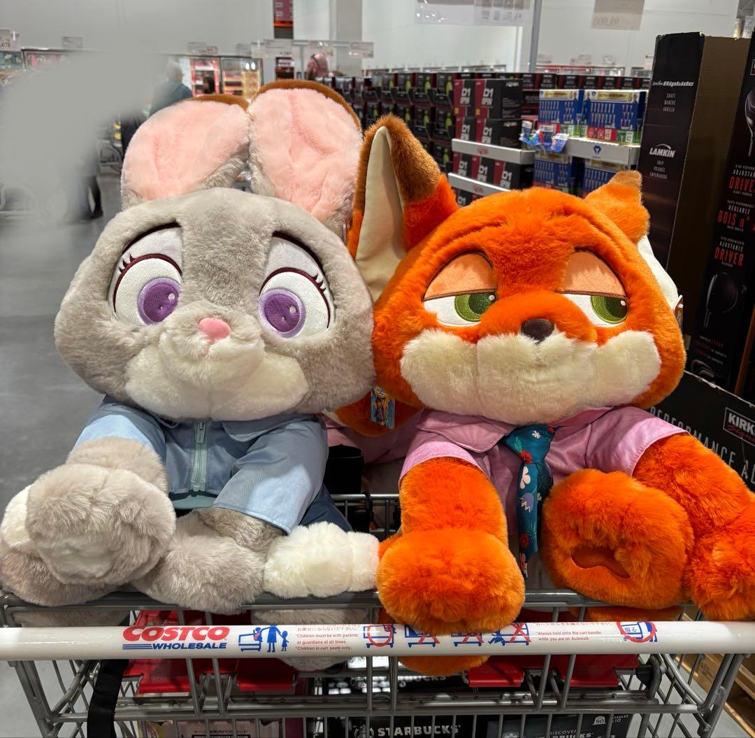ズートピア2 ジュディ ニック ぬいぐるみ　コストコブランケット入り