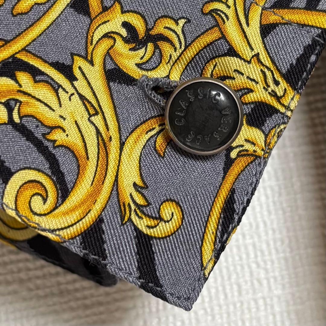 VERSACE CLASSIC V2 ヴェルサーチェ メンズシルクシャツ Ｌ