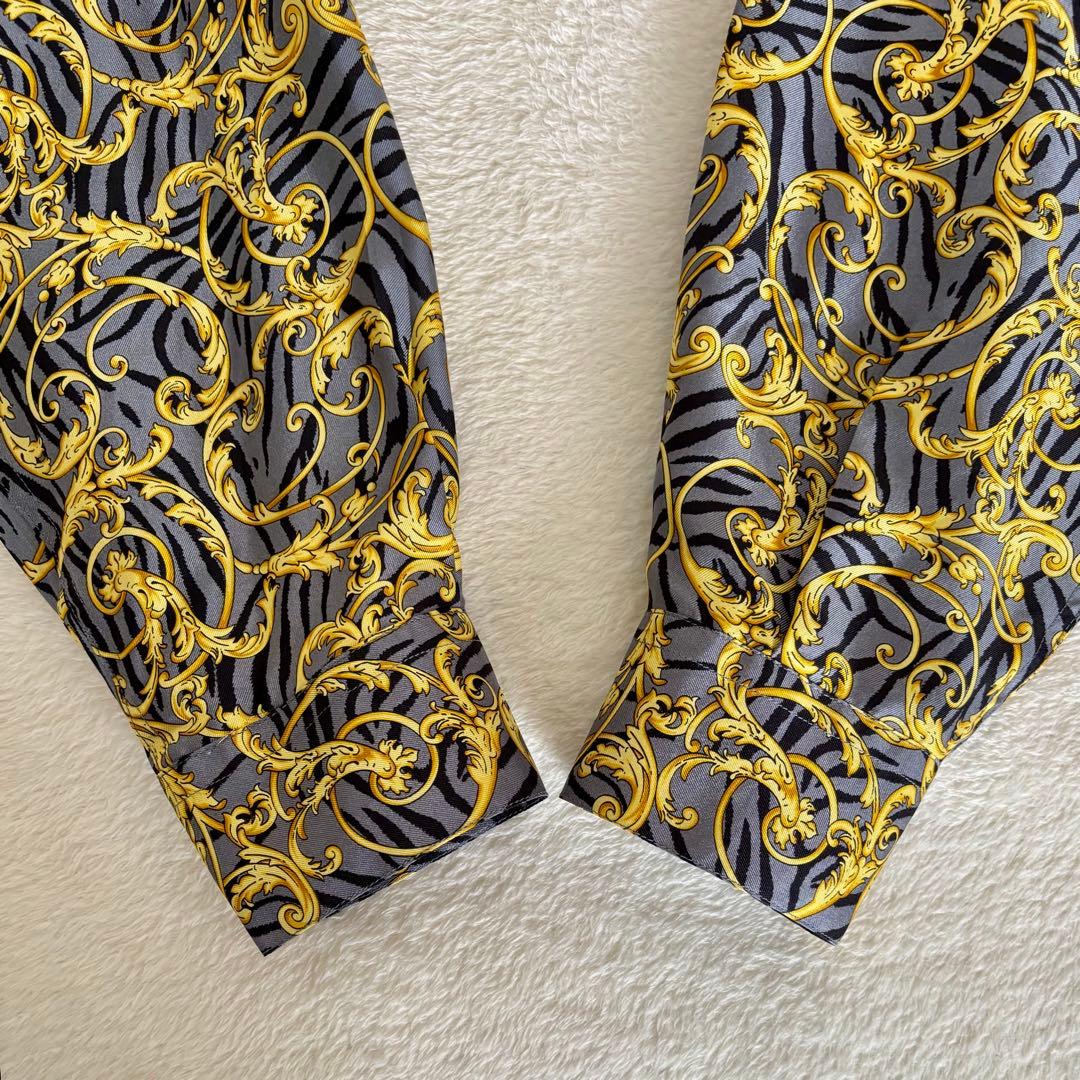 VERSACE CLASSIC V2 ヴェルサーチェ メンズシルクシャツ Ｌ