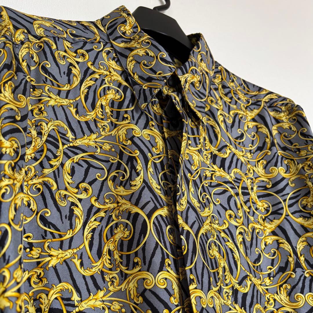 VERSACE CLASSIC V2 ヴェルサーチェ メンズシルクシャツ Ｌ