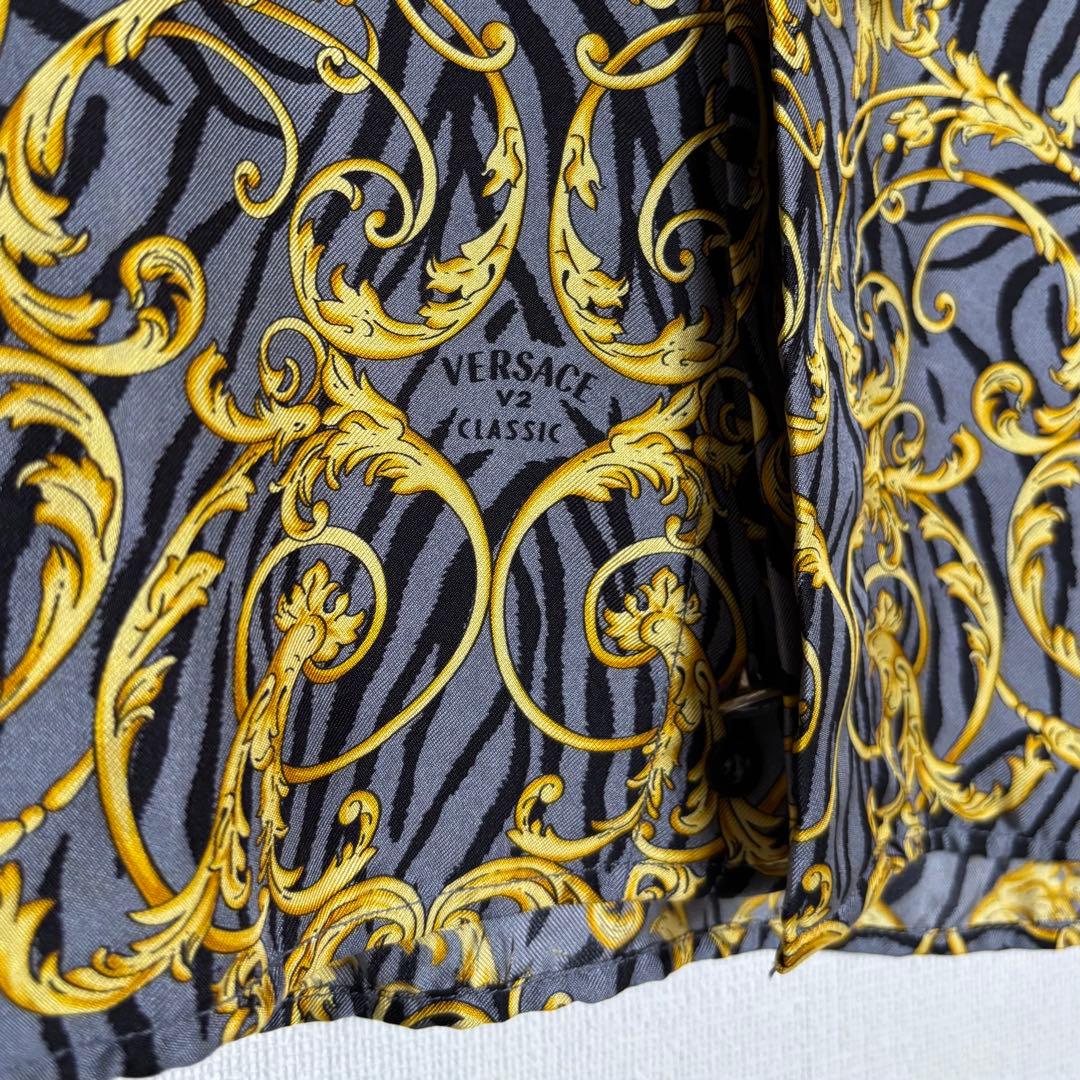 VERSACE CLASSIC V2 ヴェルサーチェ メンズシルクシャツ Ｌ