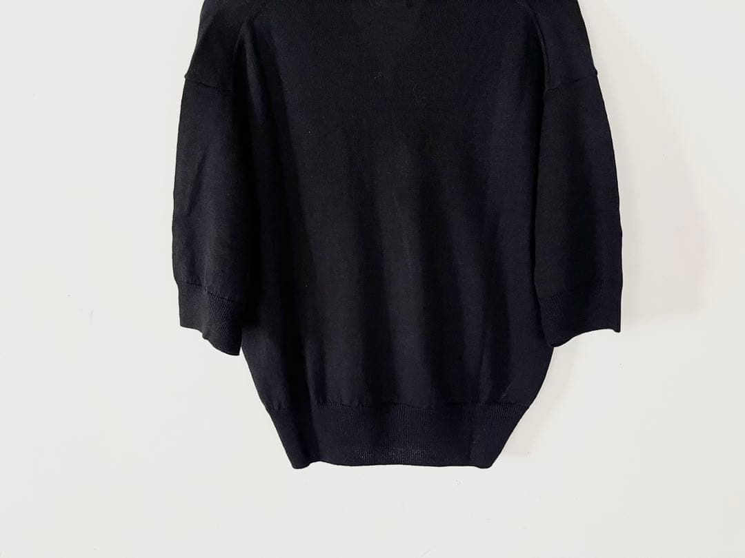 新品タグ付 マーガレットハウエル コットンリネンショールカラーニット2.9万