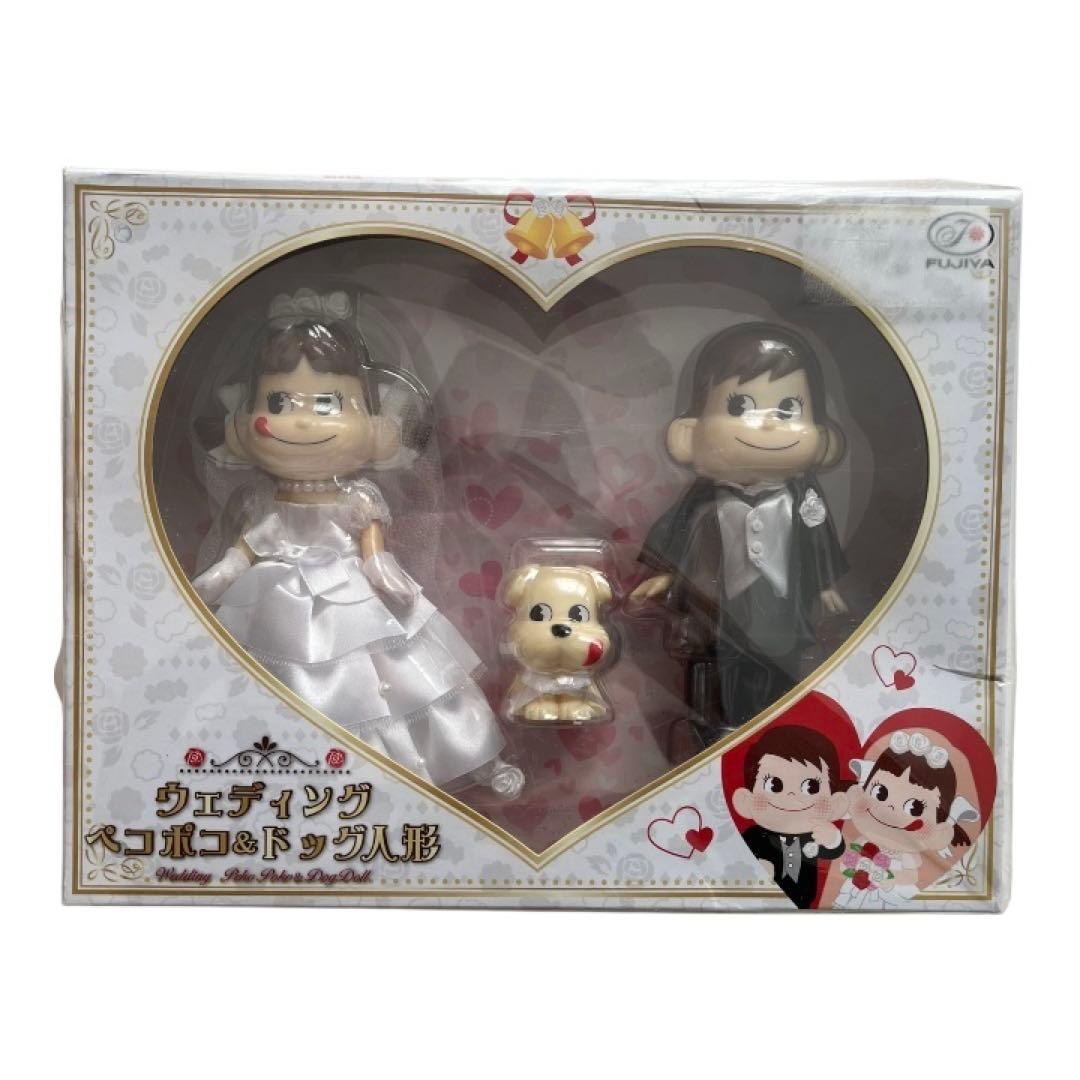 【2/8までセール期間中】【美品 】ペコちゃん ウェディングペコポコ&ドッグ人形