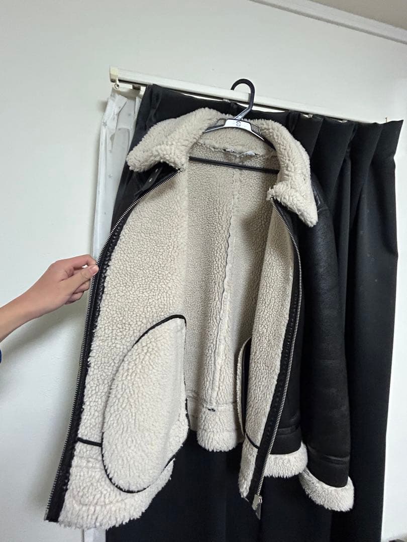 ZARA ムートンジャケット　B-3 L