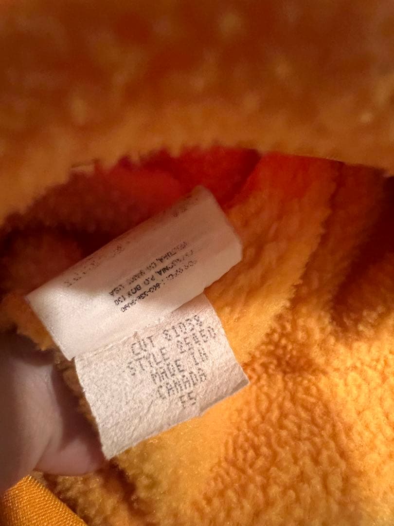 patagonia フリースジャケット Mサイズ イエロー　カナダ製　90s