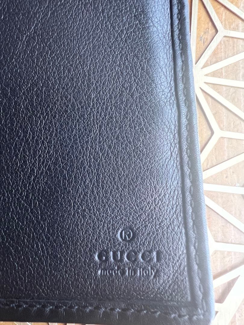最終値下げGUCCI 高級蛇革 ブルー系 長財布 経年変化 ビンテージ希少品