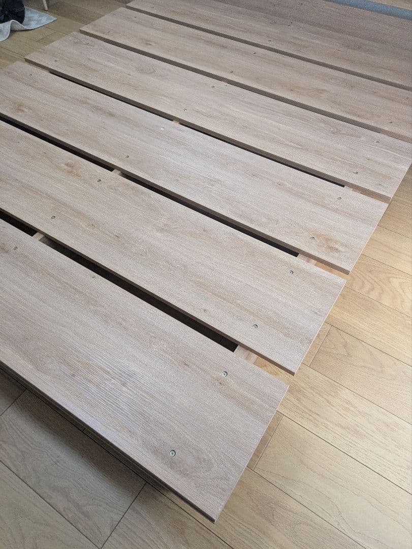 直接取引限定　LOWYA ロウヤ　ダブルベッド　すのこベッド