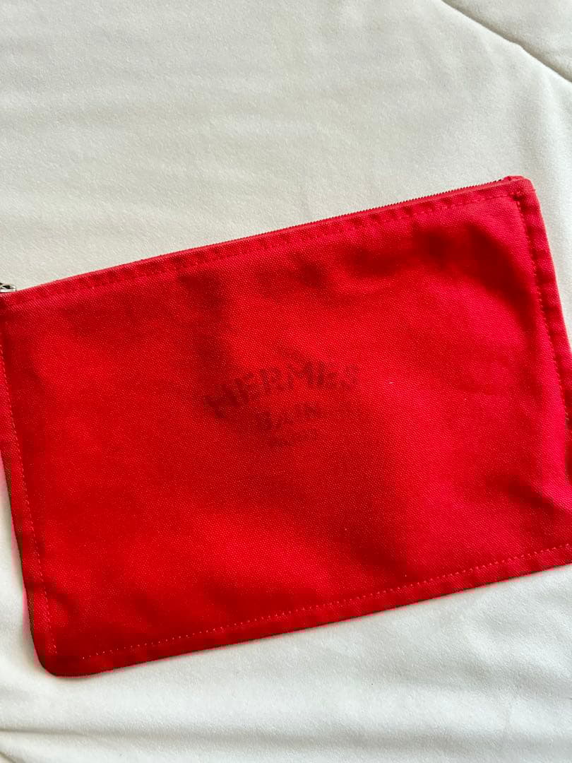 HERMES レッド ポーチ