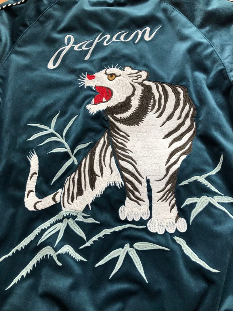 美品！HOUSTON 別珍 スーベニアジャケット(TIGER)／虎 スカジャン