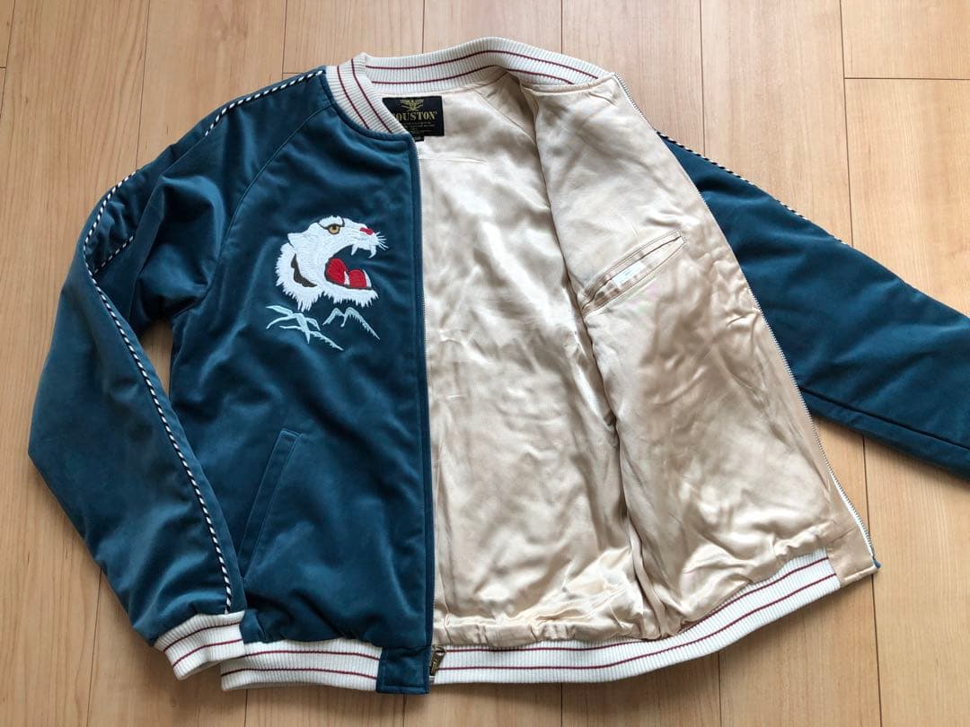 美品！HOUSTON 別珍 スーベニアジャケット(TIGER)／虎 スカジャン