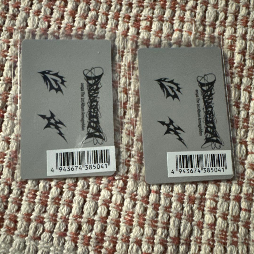 aespa armageddon ワーナー ユニットトレカ 2種セット