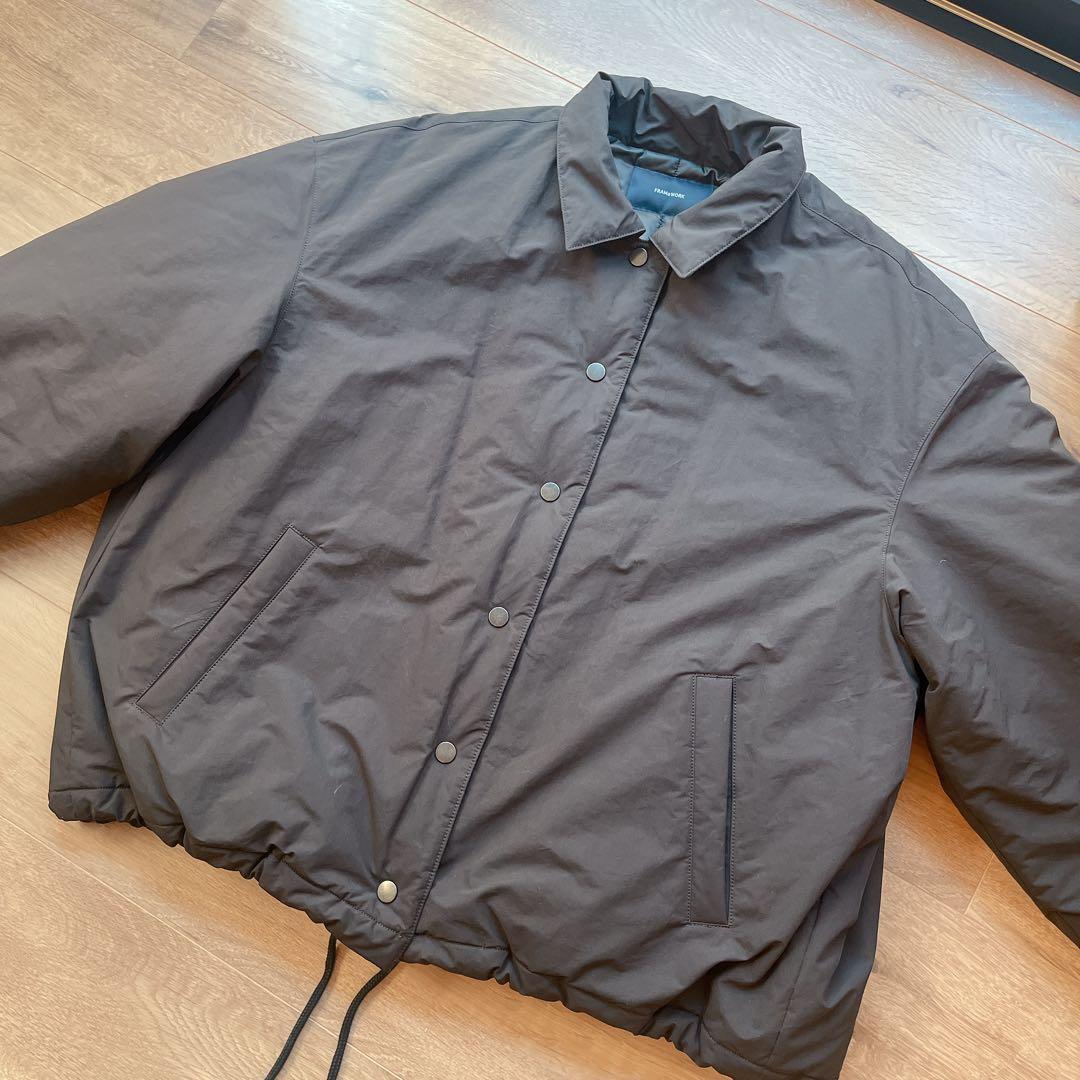 FRAMeWORK 撥水防風ポンチョコート　ブラック　サイズ38