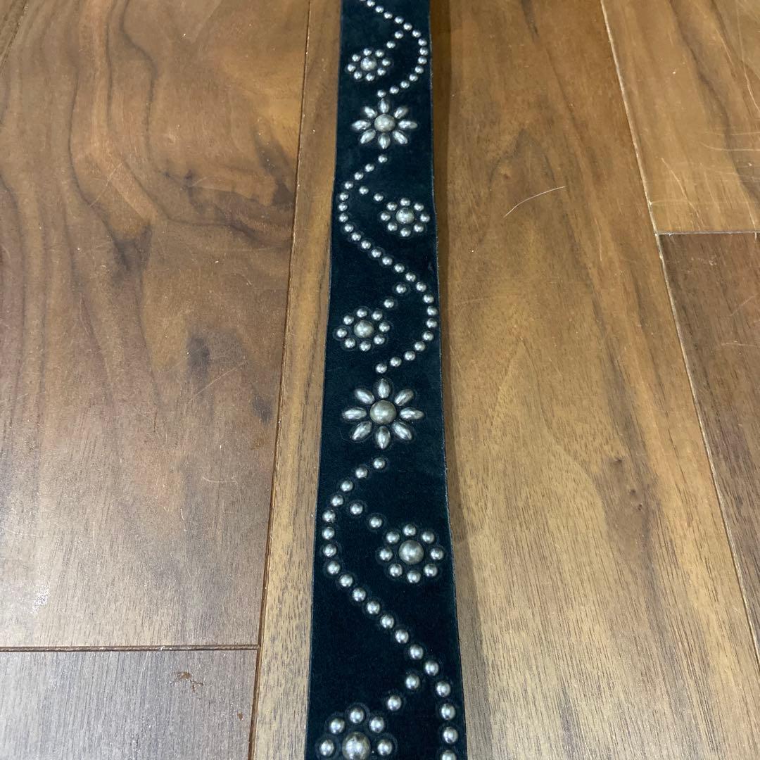 希少美品HTC フラワーシルバースタッズ スタンダードカリフォルニア スエード