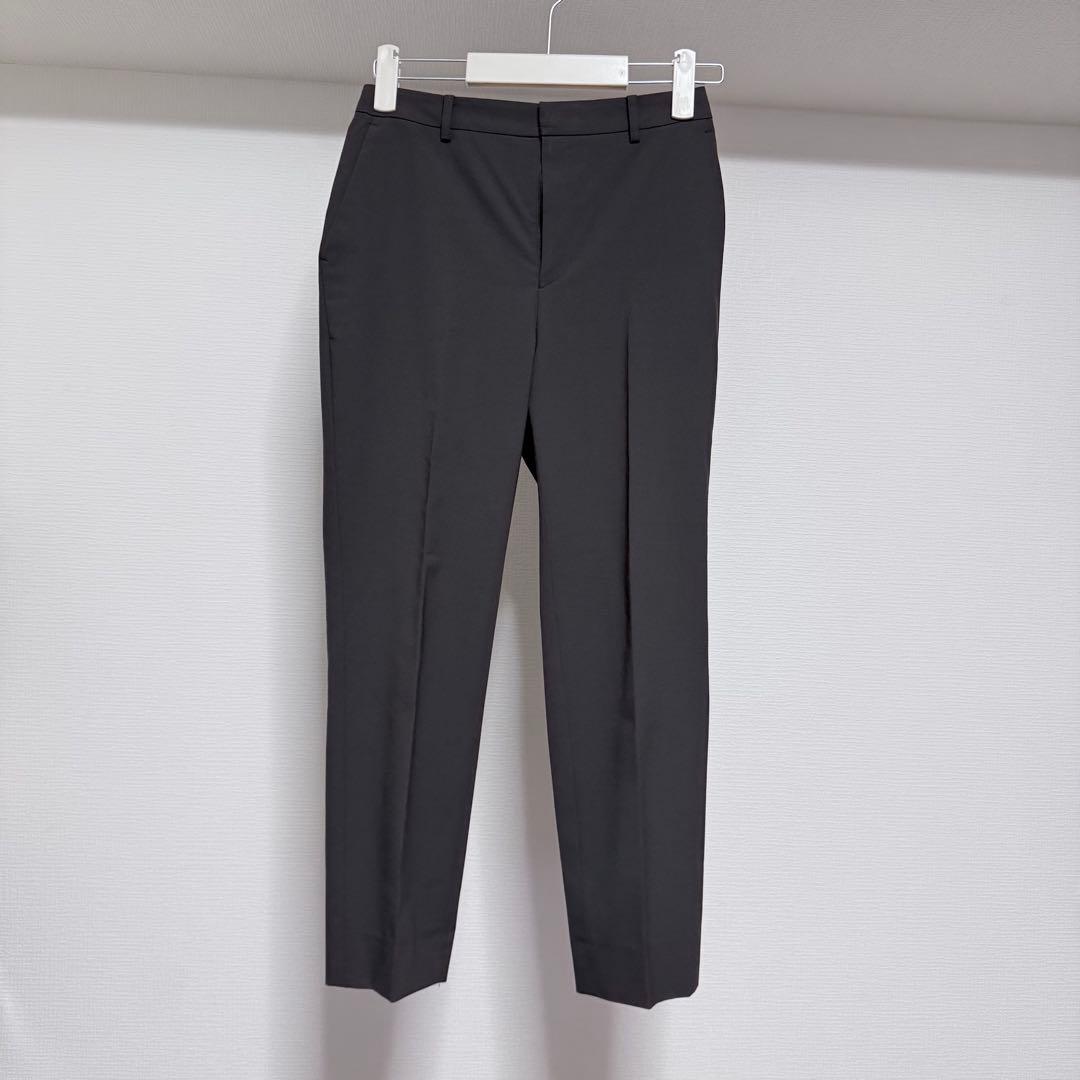 AOKI Les Mues 7号 茶 ノーカラージャケット&クロップドパンツ