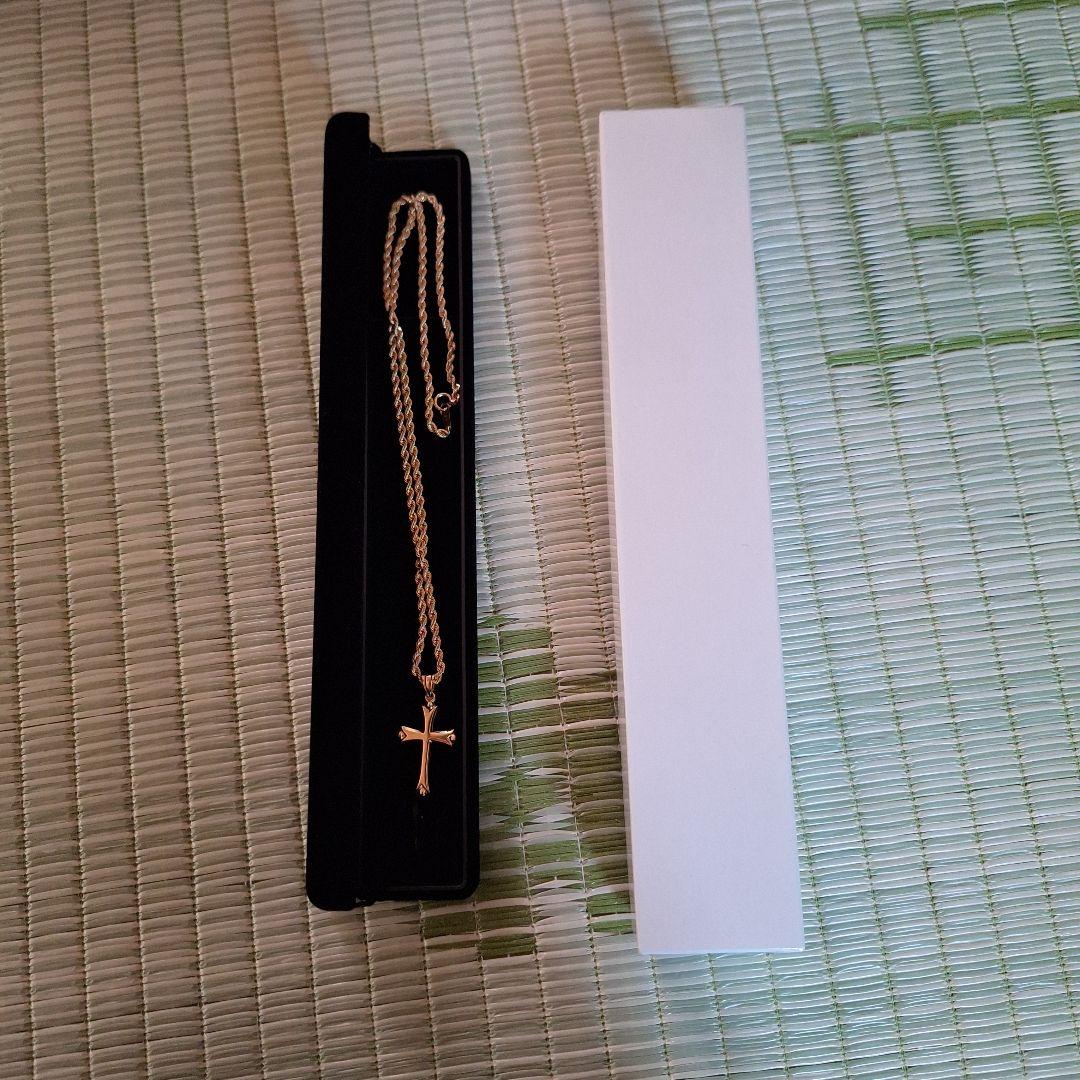 り*う様 18K十字架 ペンダント ネックレス ケース付き
