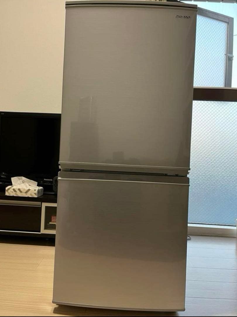 SHARP 2020年製　SJ-D14F-S 2ドア　冷蔵庫　左開き　右開き