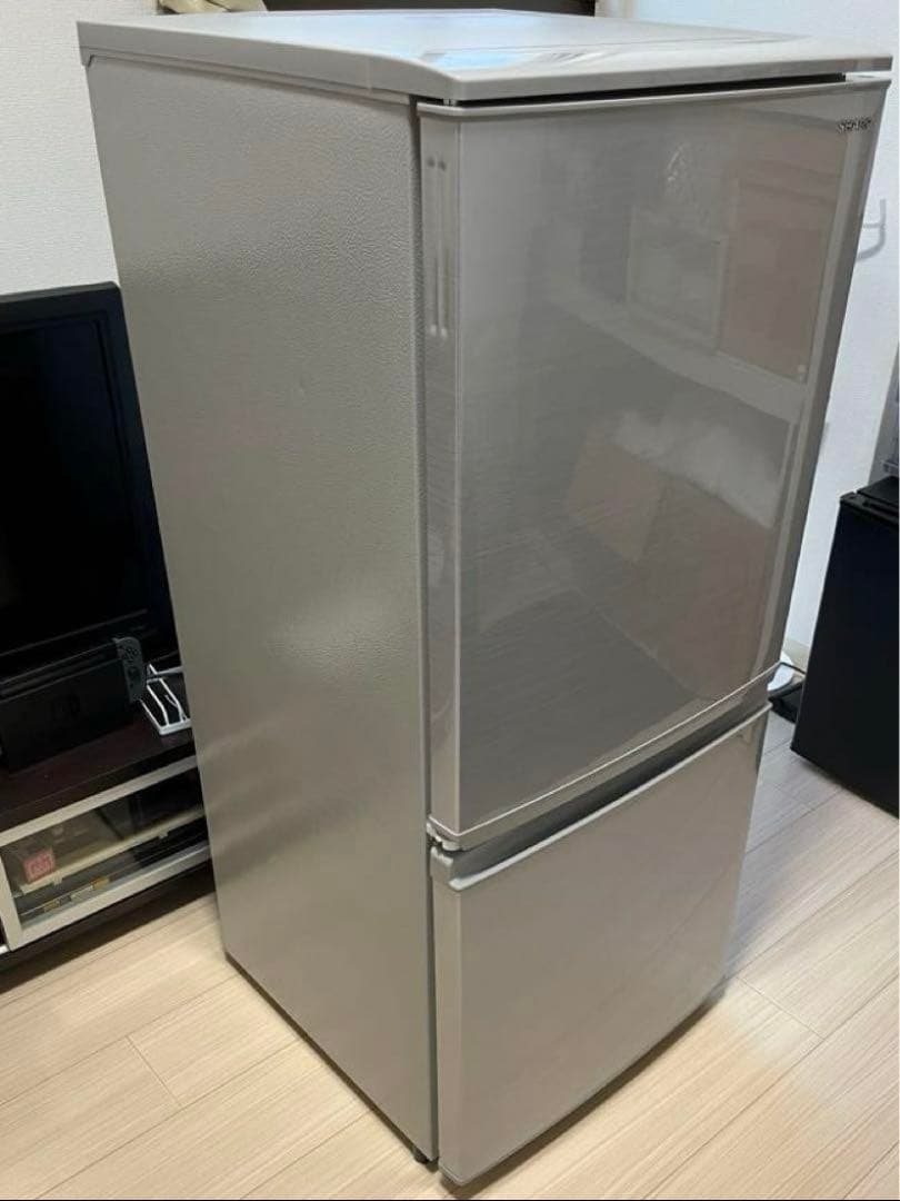 SHARP 2020年製　SJ-D14F-S 2ドア　冷蔵庫　左開き　右開き