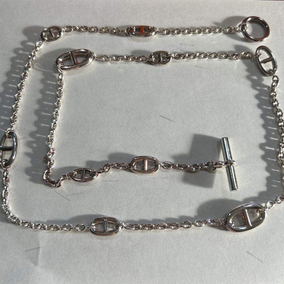 エルメス　ネックレス　ネックレス ファランドール80 シェーヌダンクル