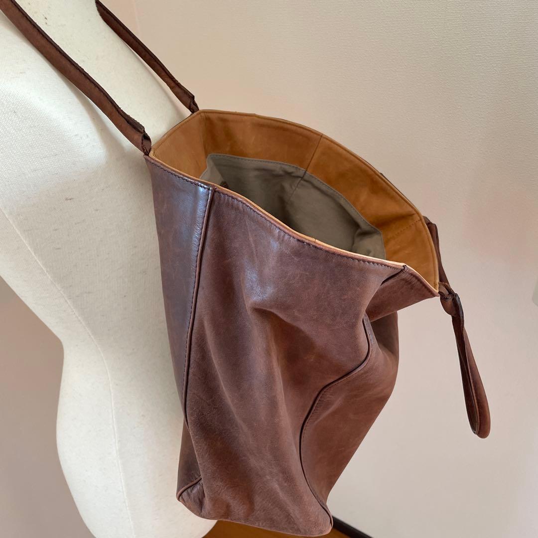 nano universe レザー トートバッグ イタリア製