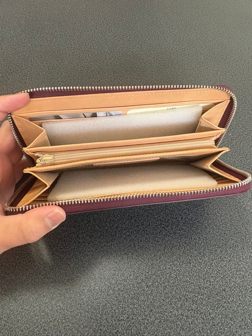 FLYING HORSE コードバンレザー 長財布　バーガンディ