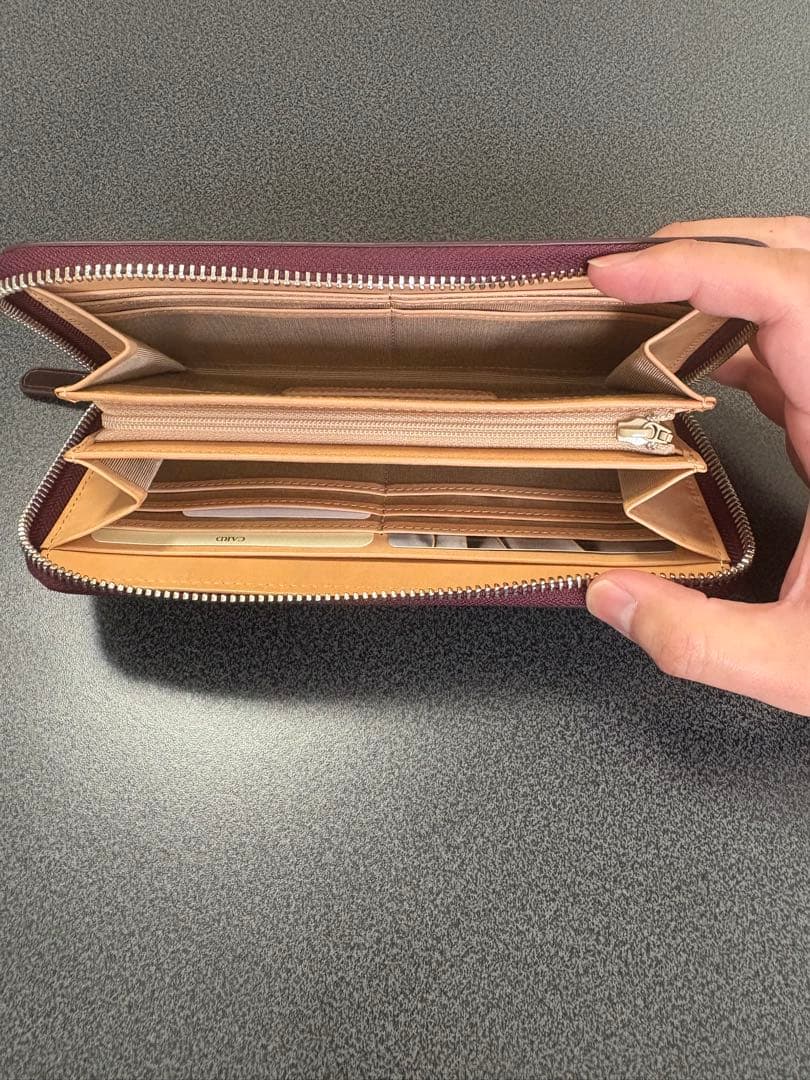 FLYING HORSE コードバンレザー 長財布　バーガンディ