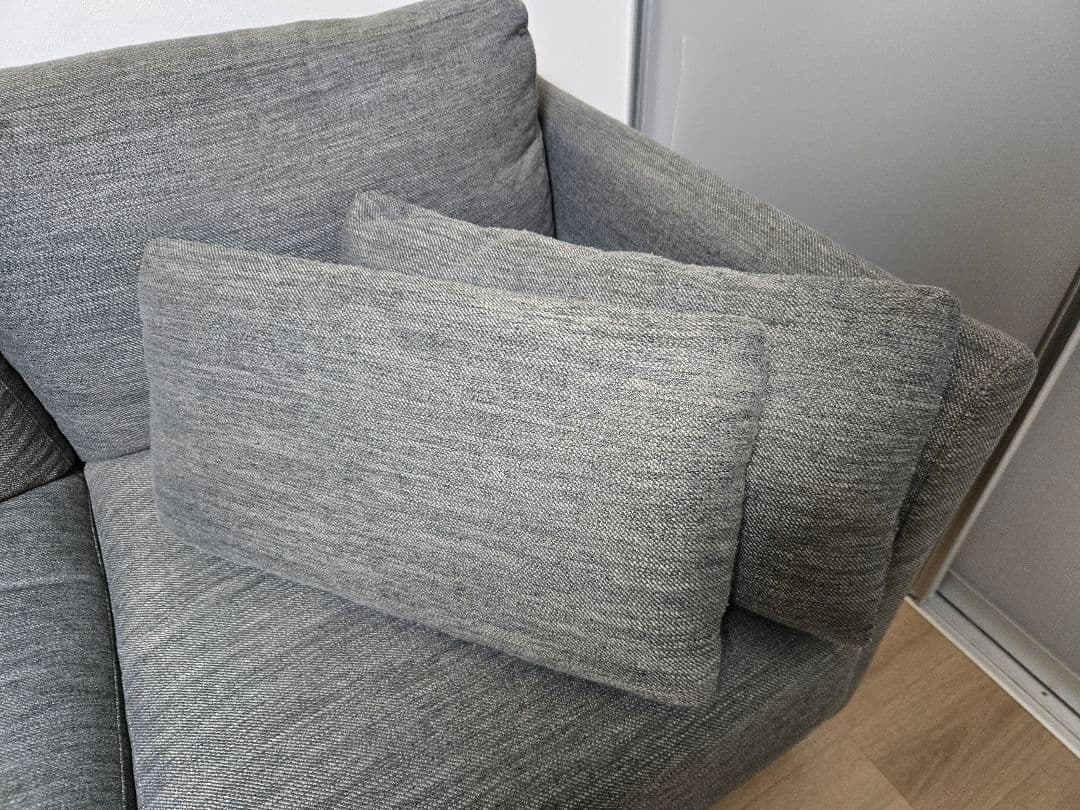 ニトリ 布張りソファ(2人掛け、グレー) CA10 DR-GY