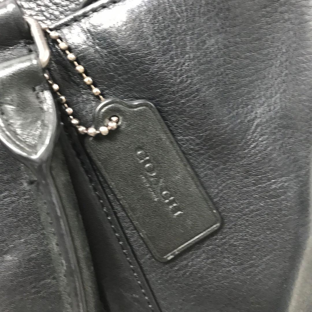 コーチ COACH ビジネスバッグ ブラック レザー ショルダー 23791