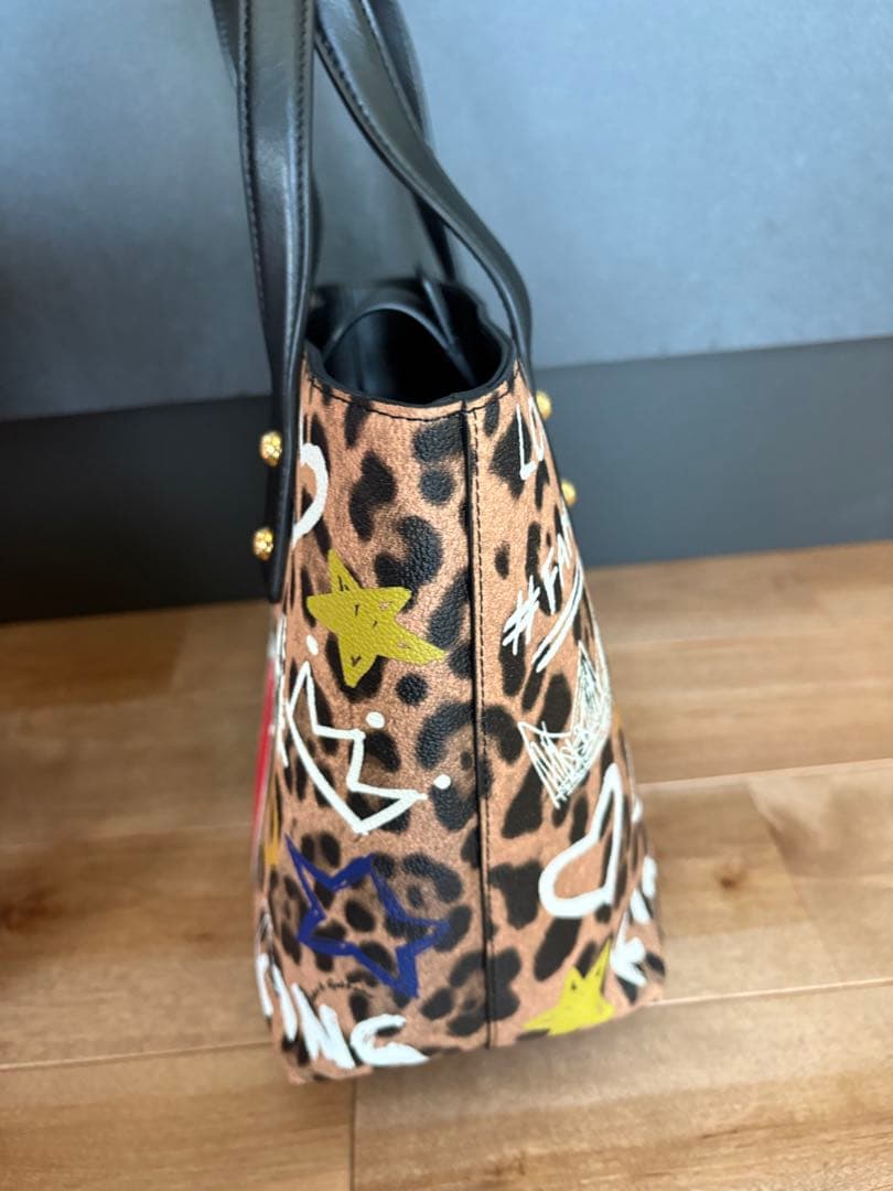 早い者勝ち！［極美品］DOLCE & GABBANA ヒョウ柄トートバッグ