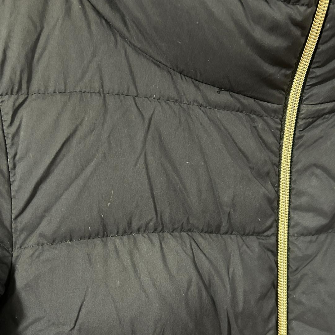 ヘルノ　HERNO　異素材切替え　ダウンコート　ウール　ロング丈　ブラック 黒