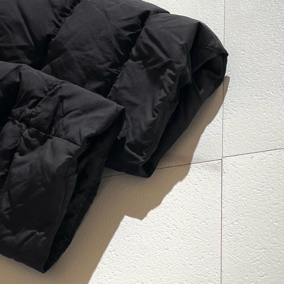 ヘルノ　HERNO　異素材切替え　ダウンコート　ウール　ロング丈　ブラック 黒