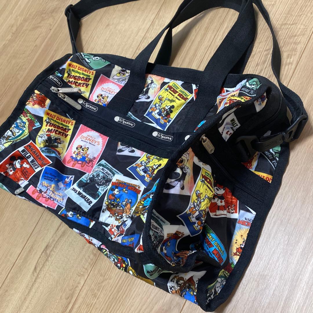 レスポートサック　ミッキー柄　ボストン