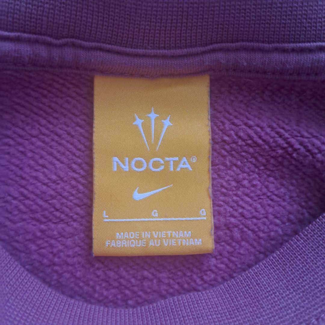【完売品】NIKE × NOCTA クルーネック スウェット ピンク Lサイズ