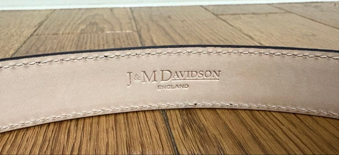【11/30までの限定価格】J&M DAVIDSON クロコ ベルト25mm