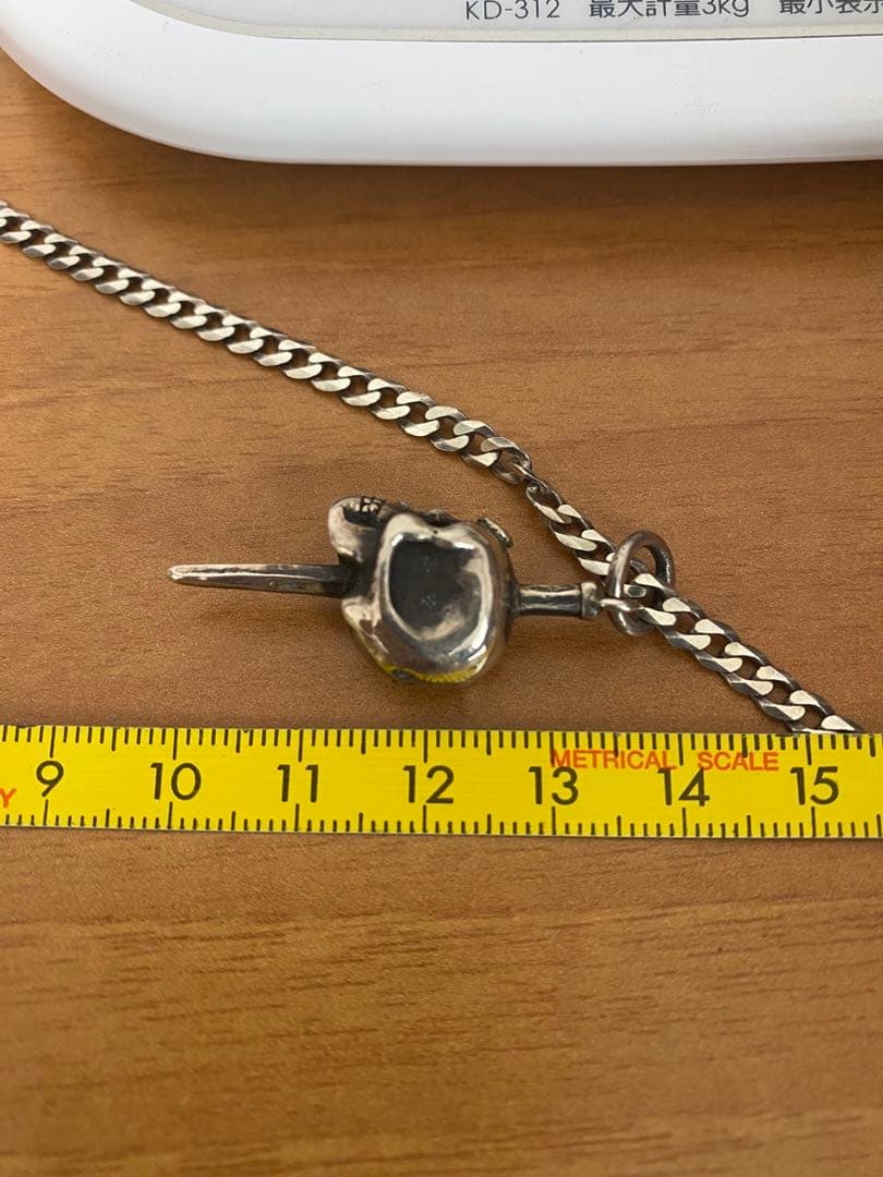 シルバー スカルペンダント ネックレス　925