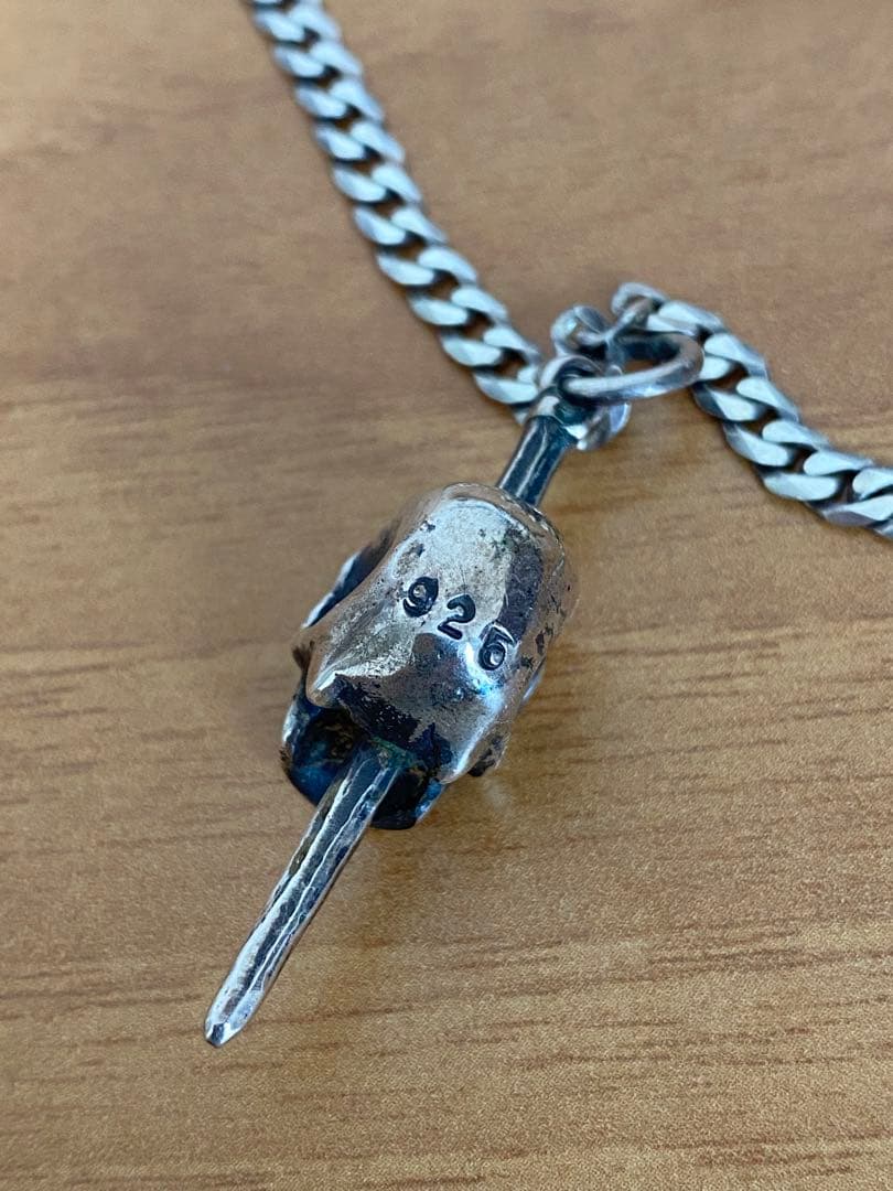 シルバー スカルペンダント ネックレス　925