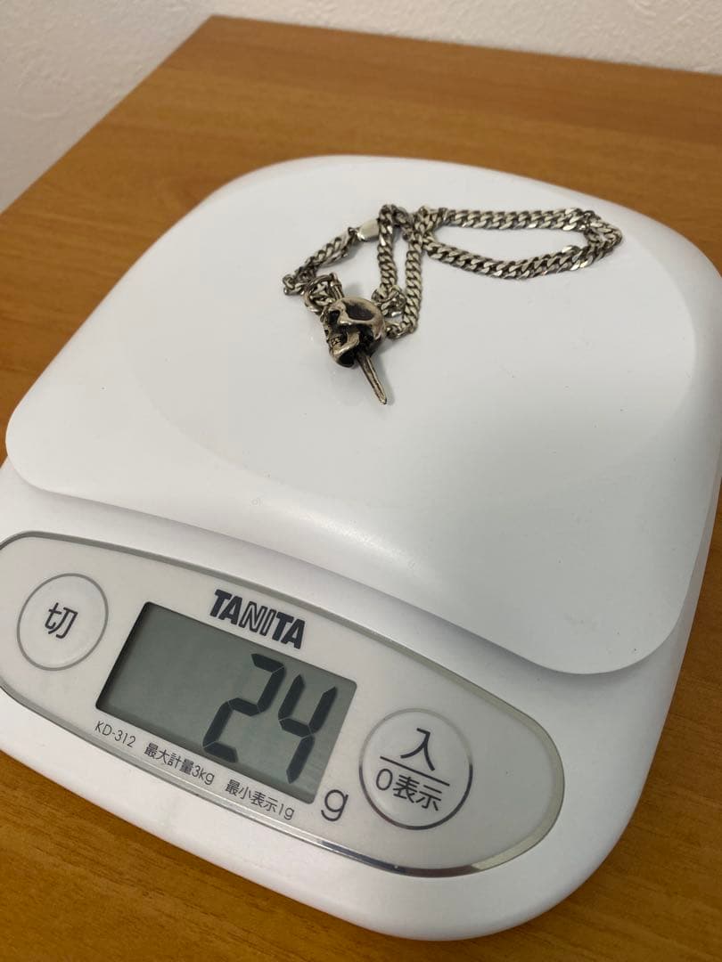 シルバー スカルペンダント ネックレス　925