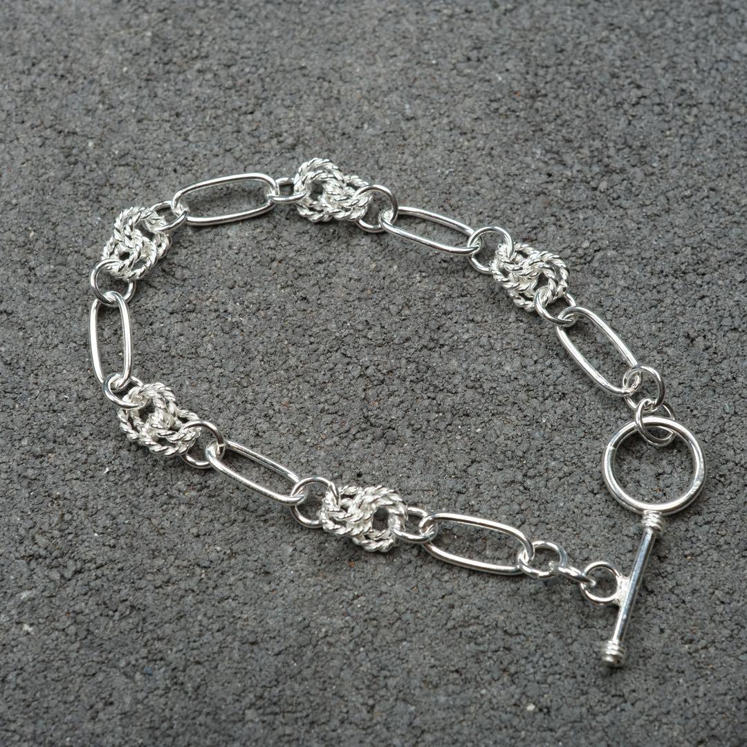 メキシコ タスコ製 シルバー925 フープデザインブレスレット/マンテル/軽研磨