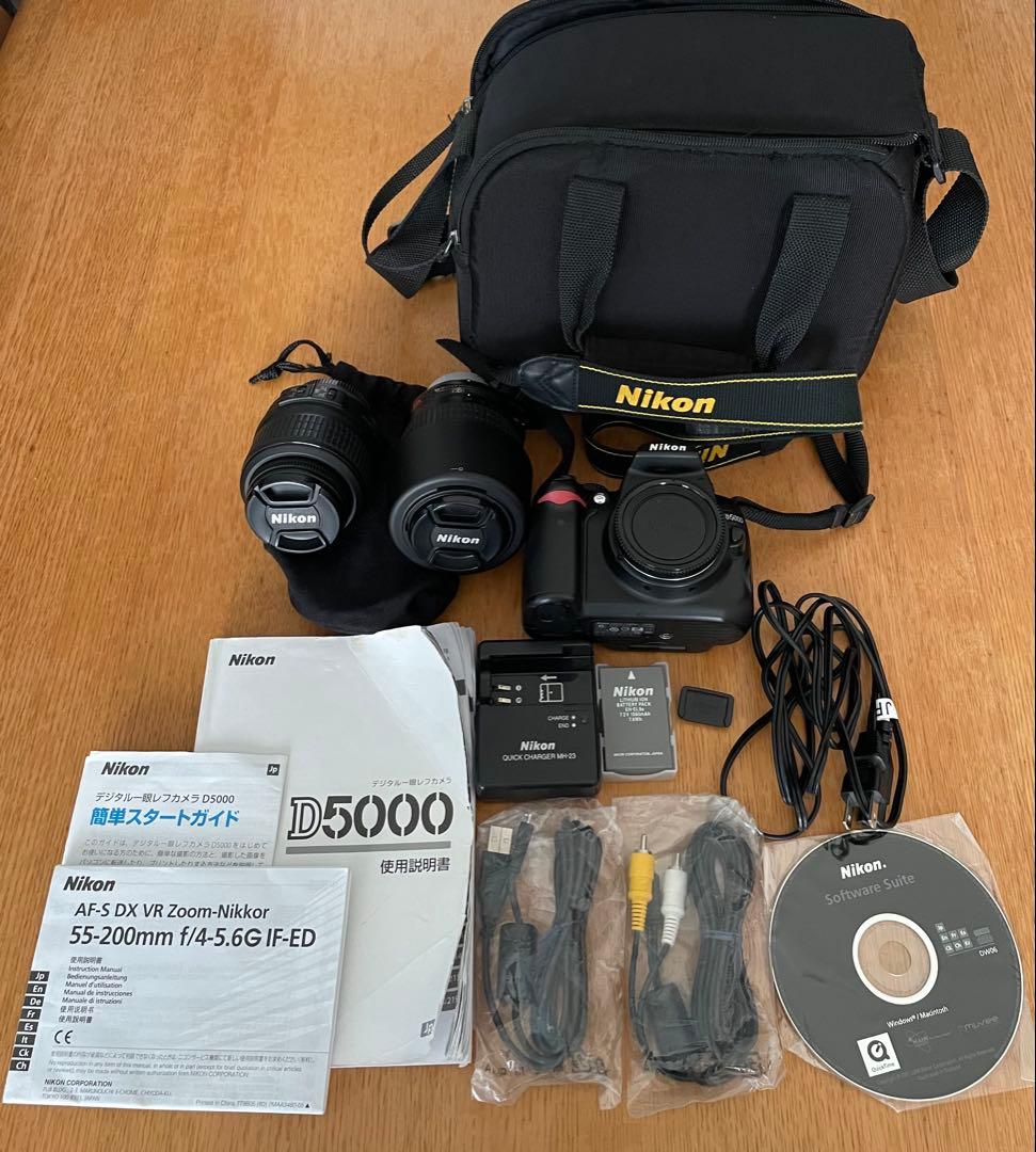 【値下げ中】Nikon D5000 一眼レフ カメラ　ダブルレンズセット