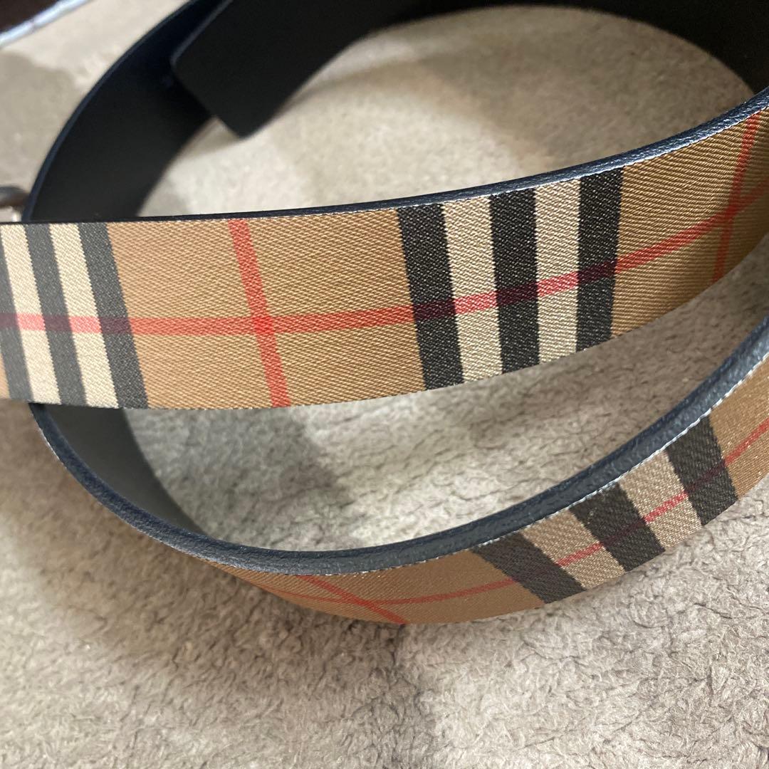 Burberry ベルト ベージュ ブラック 85cm