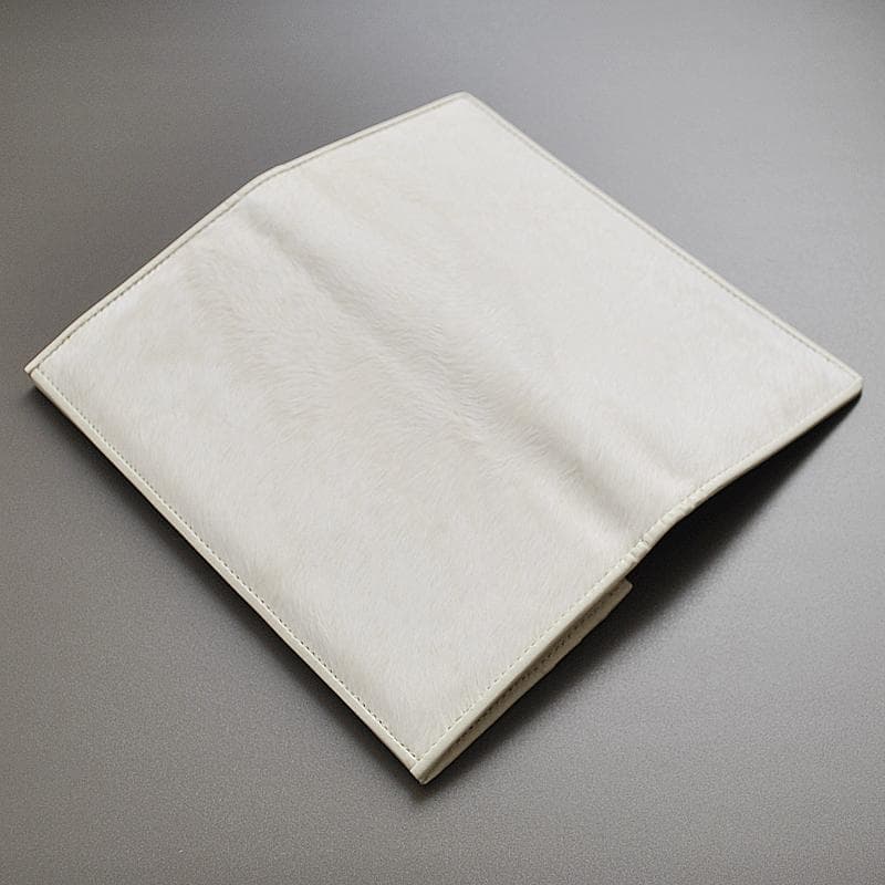 ■新品　送料込み■イタリア産　馬毛革　牛革　日本製　ロングウォレット　WH