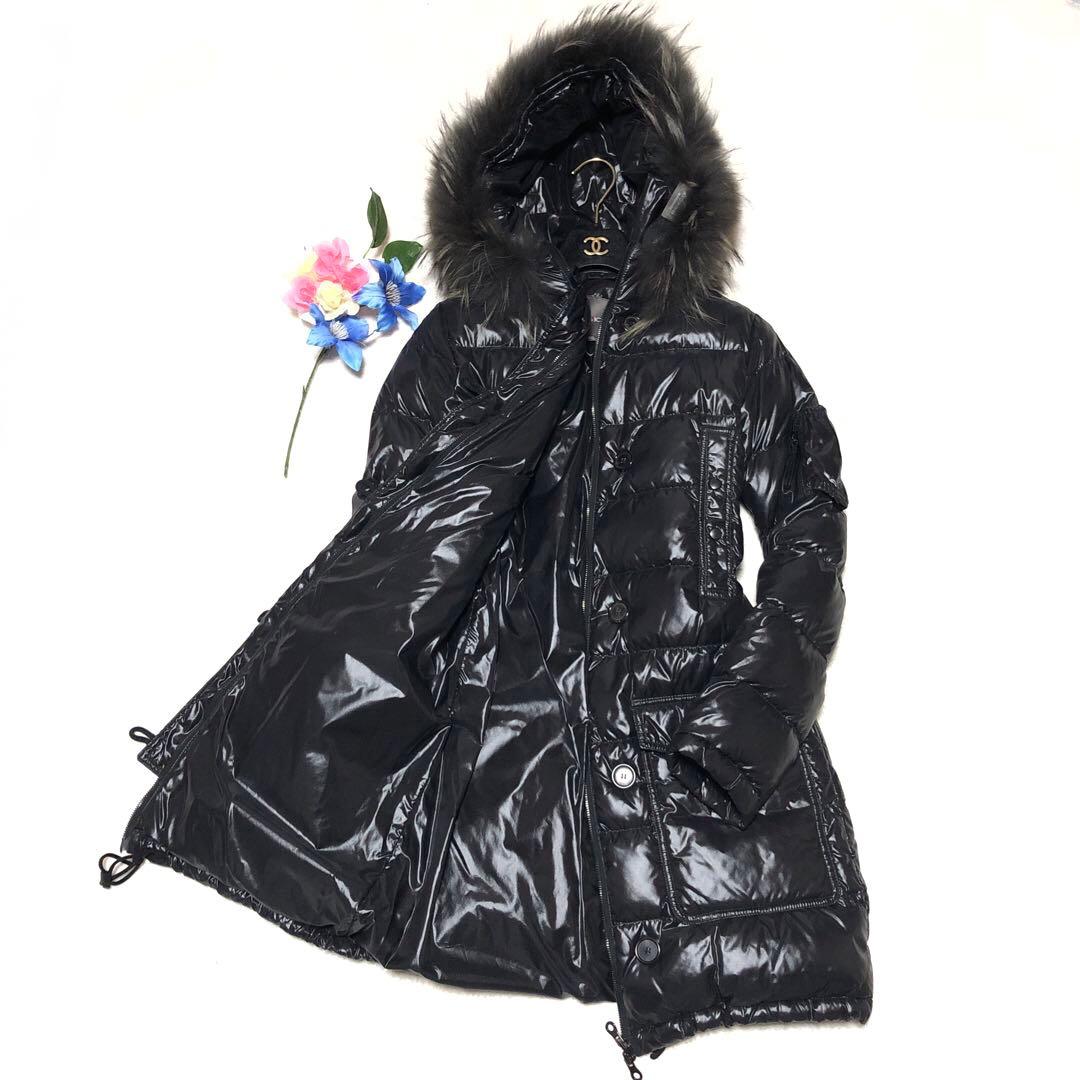 ジャスミン様　デュベティカ　ダウンコート　Corcira　ラクーンファー　黒