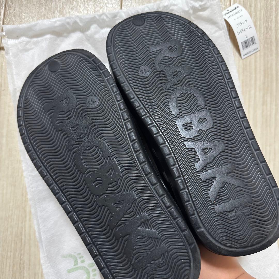 イージーサボサンダル ブラック Racbaki ラクバキ L 24~25.5cm