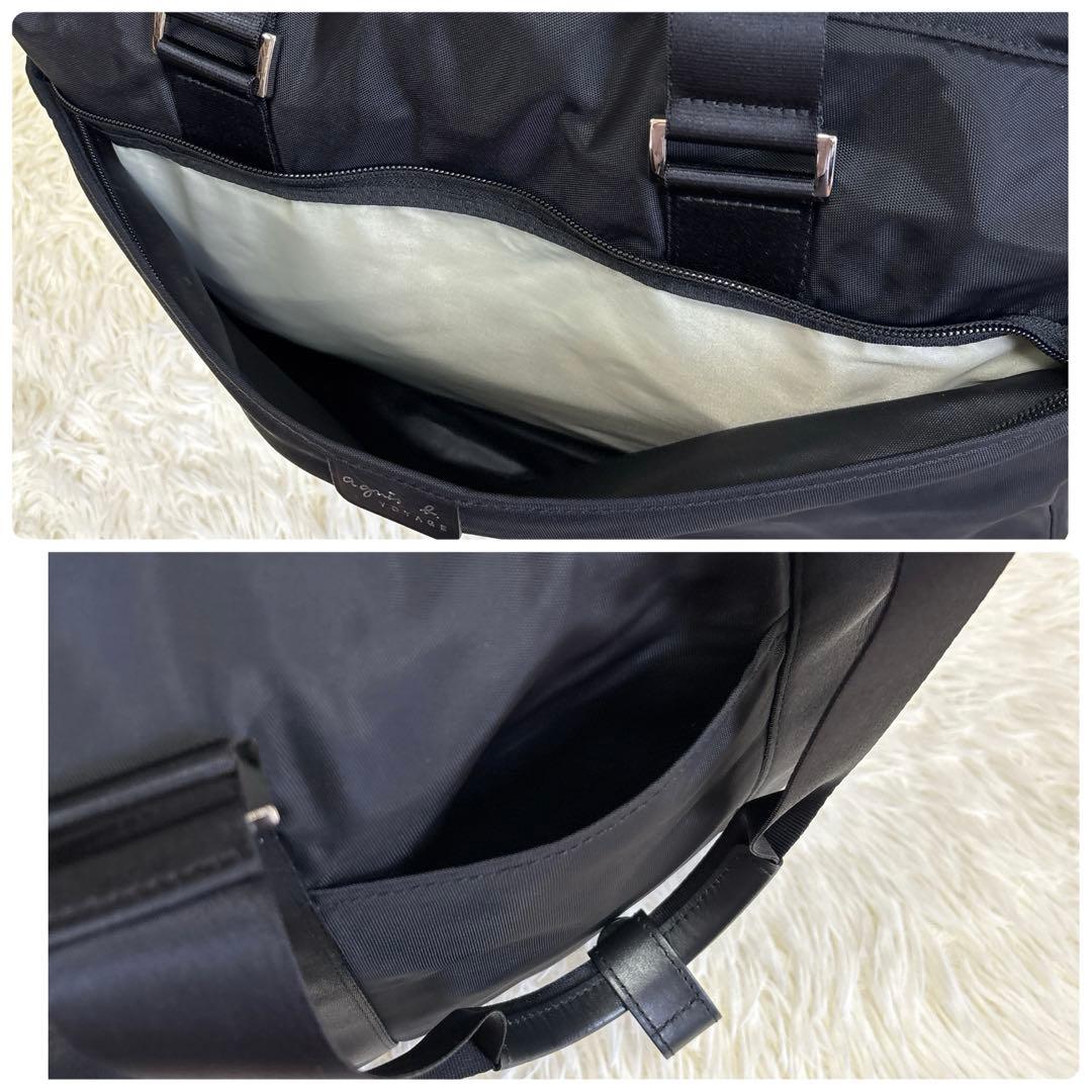 2way✨アニエスベー ナイロン ボストンバッグ ショルダーバッグ 南京錠 黒